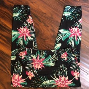 Tropical Print Leggings